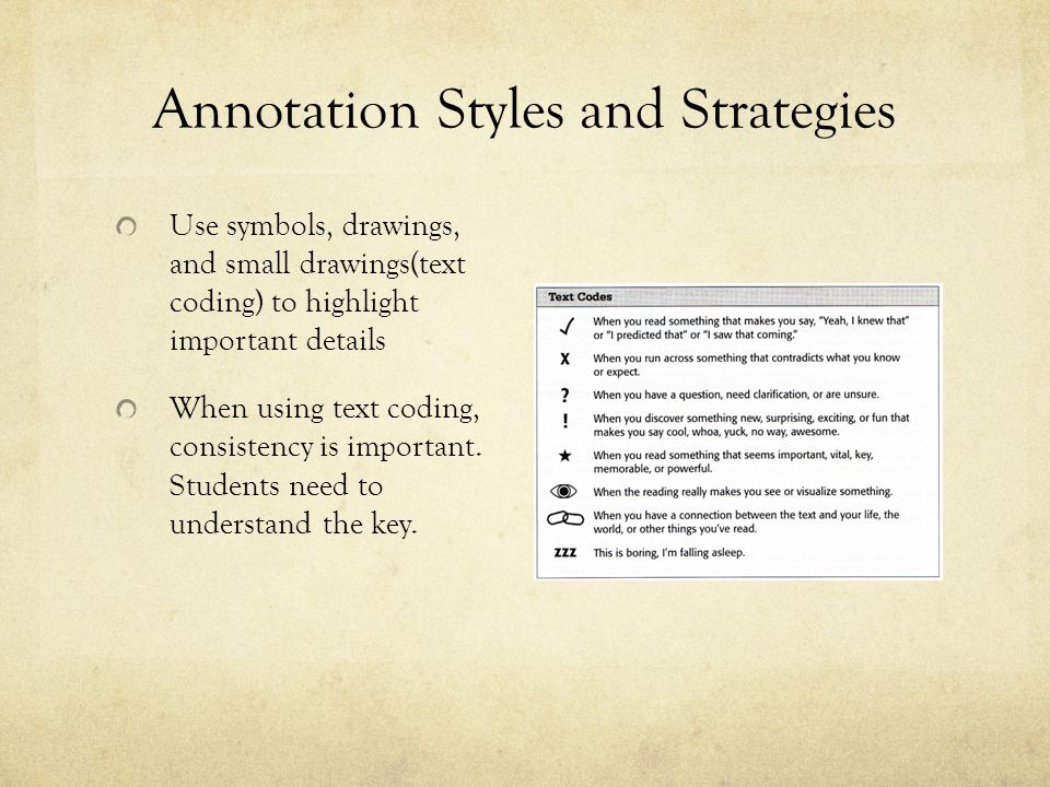 Annotation Styles and Strategies