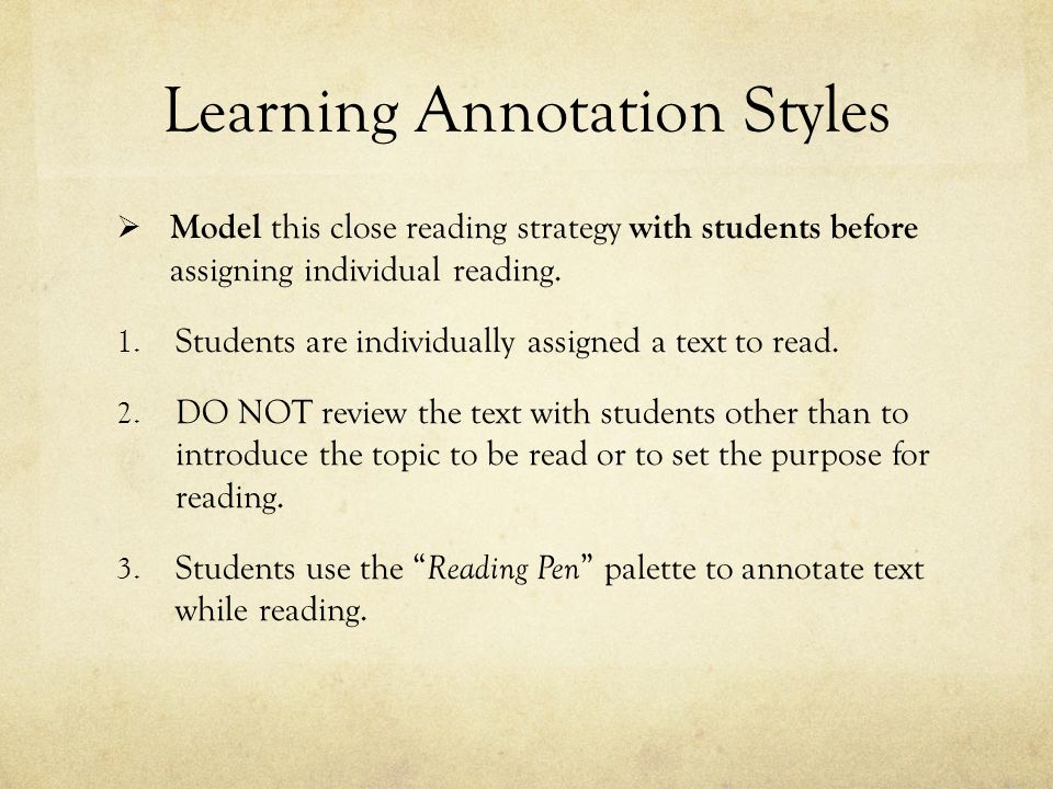 Learning Annotation Styles