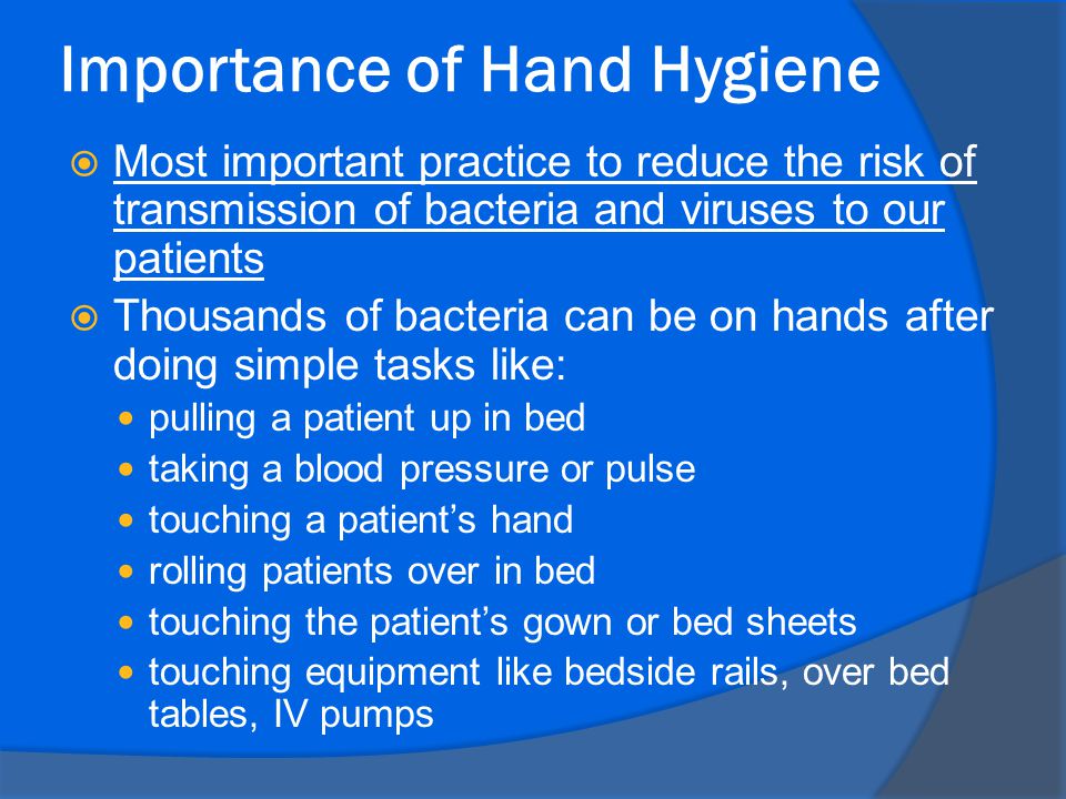 Importance of Hand Hygiene
