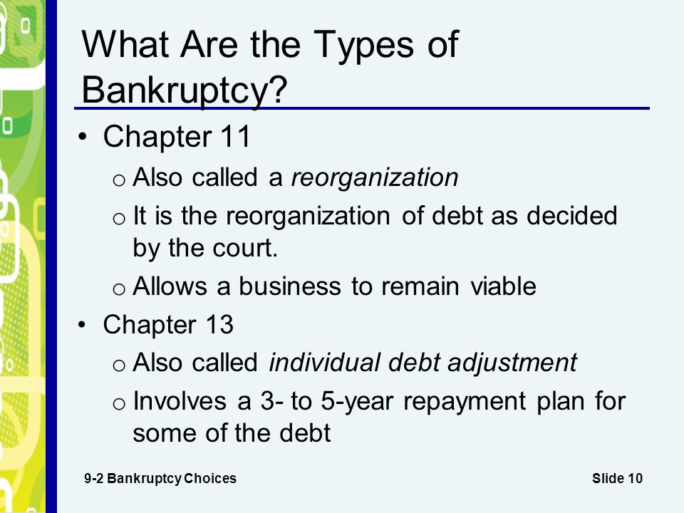 What Are the Types of Bankruptcy