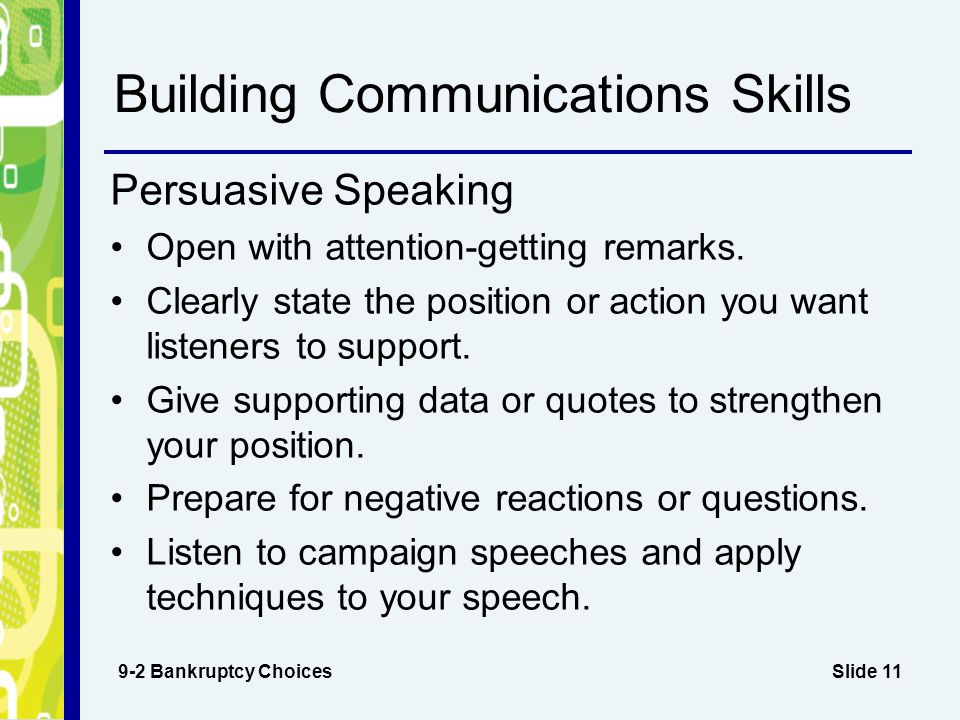 Building Communications Skills