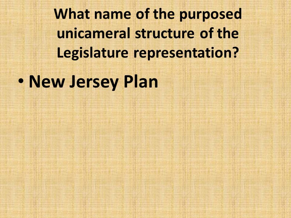 What name of the purposed unicameral structure of the Legislature representation