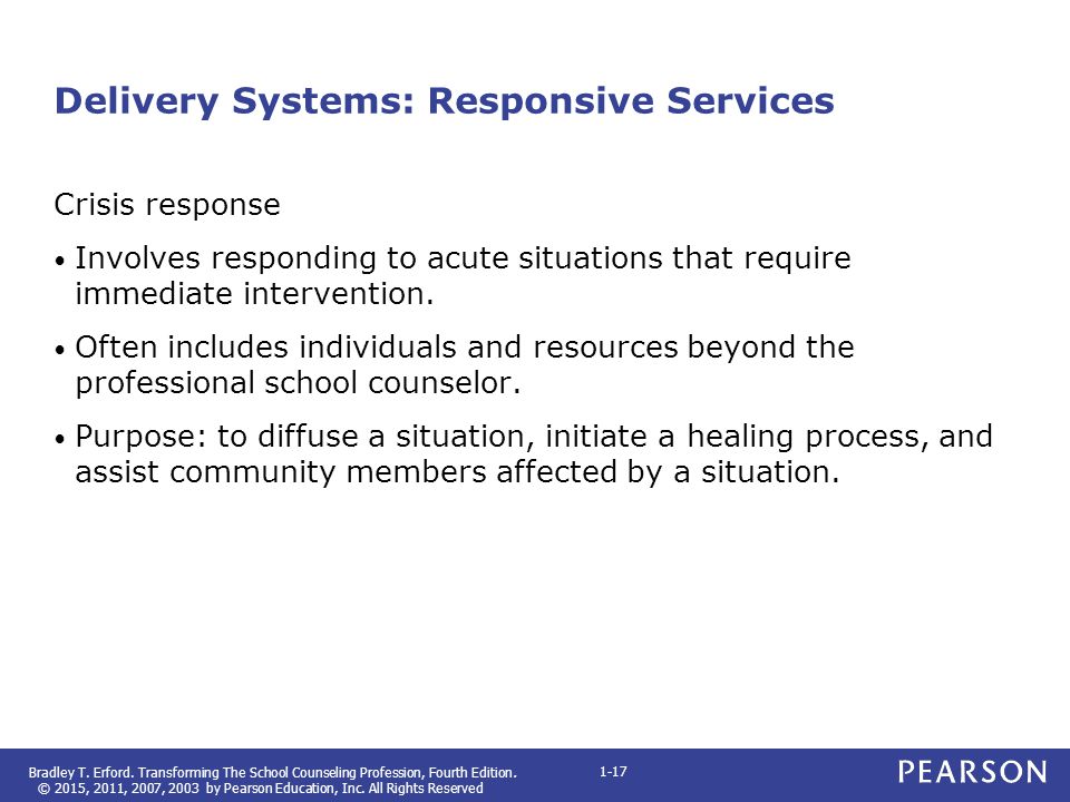 Delivery Systems: Responsive Services
