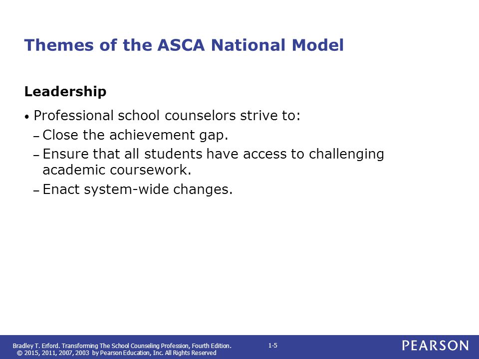 Themes of the ASCA National Model