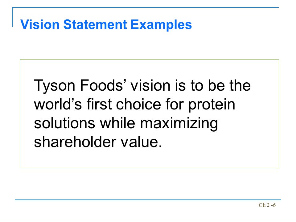 Vision Statement Examples