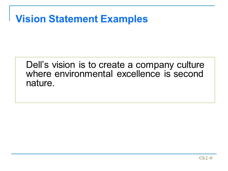Vision Statement Examples