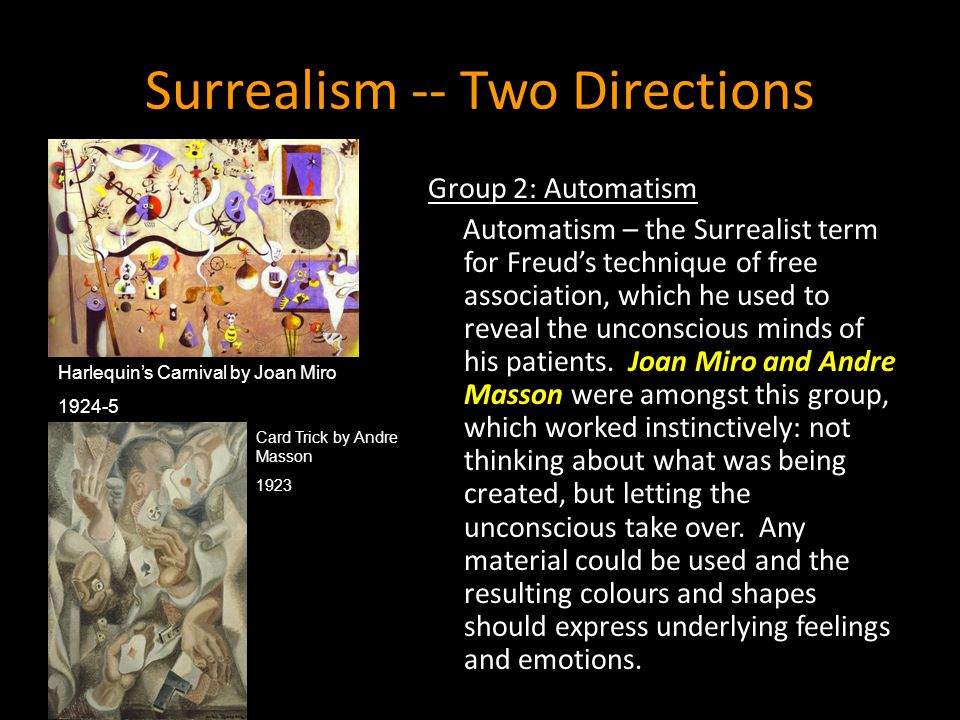 Surrealism -- Two Directions