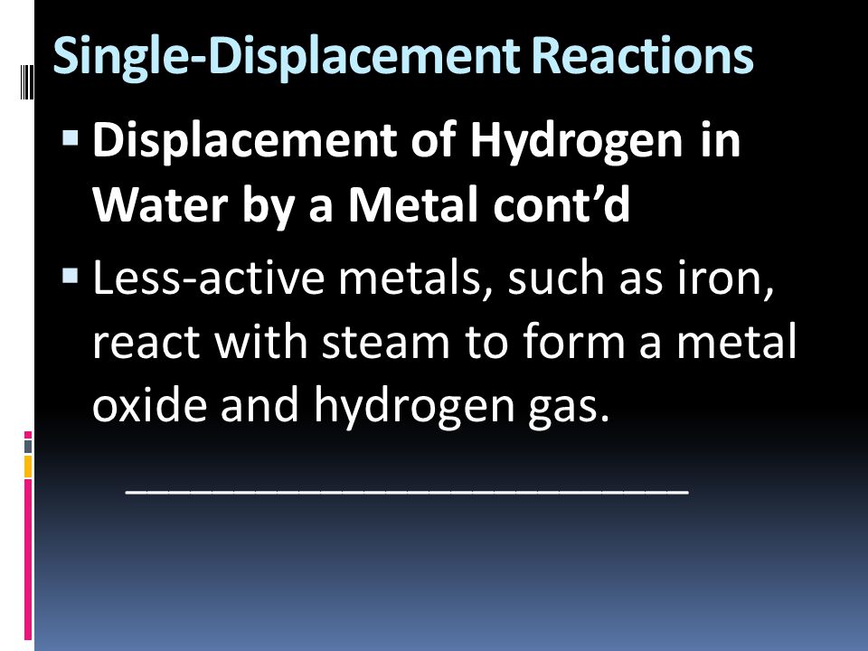 Single-Displacement Reactions