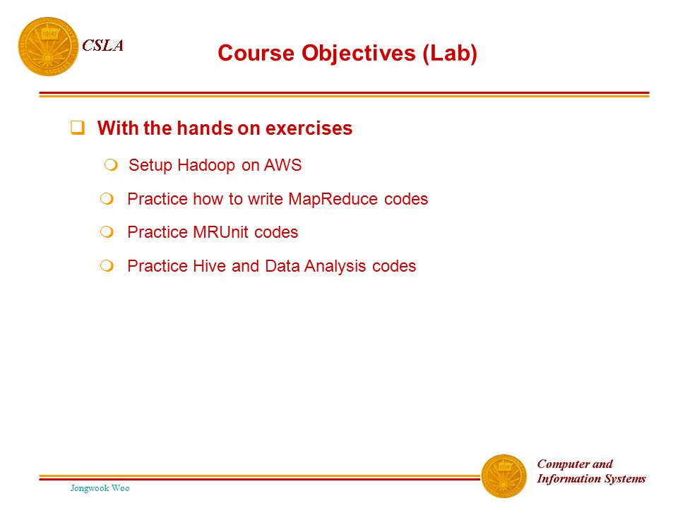 Course Objectives (Lab)