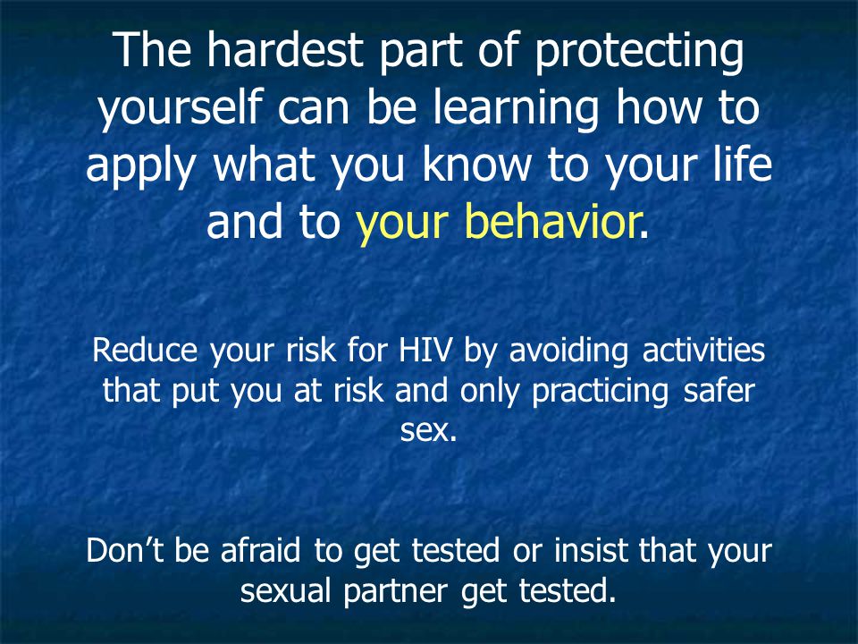 The hardest part of protecting yourself can be learning how to apply what you know to your life and to your behavior.