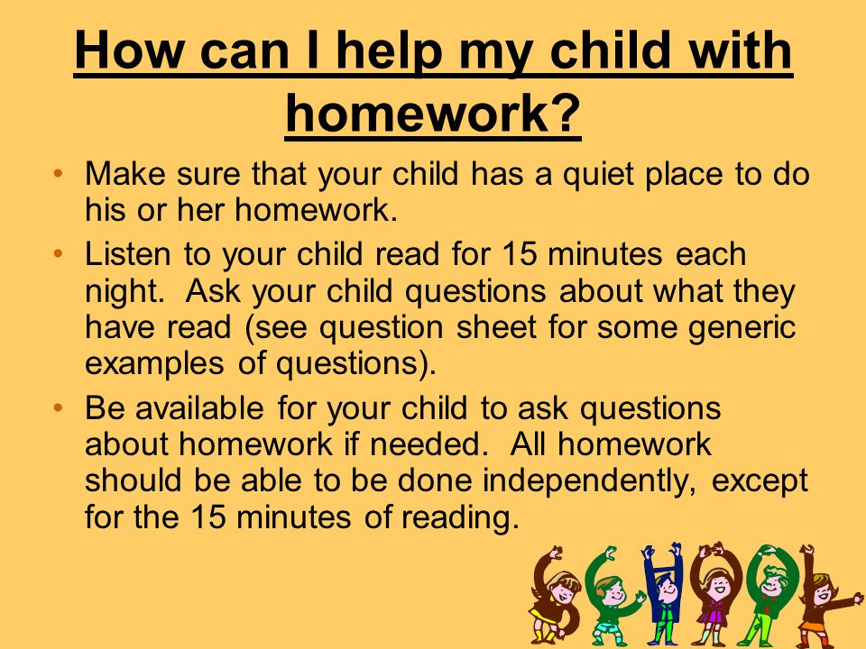 How can I help my child with homework
