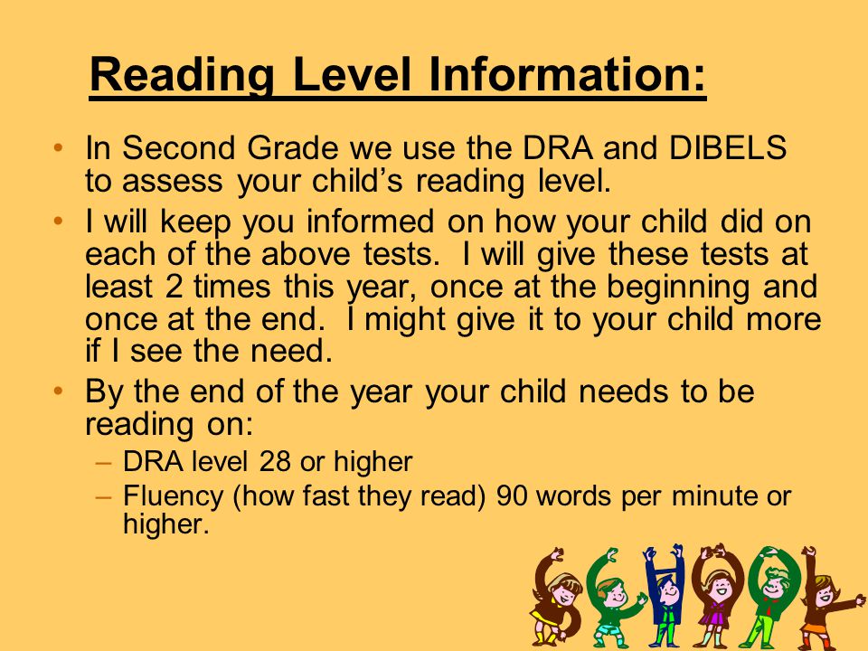 Reading Level Information: