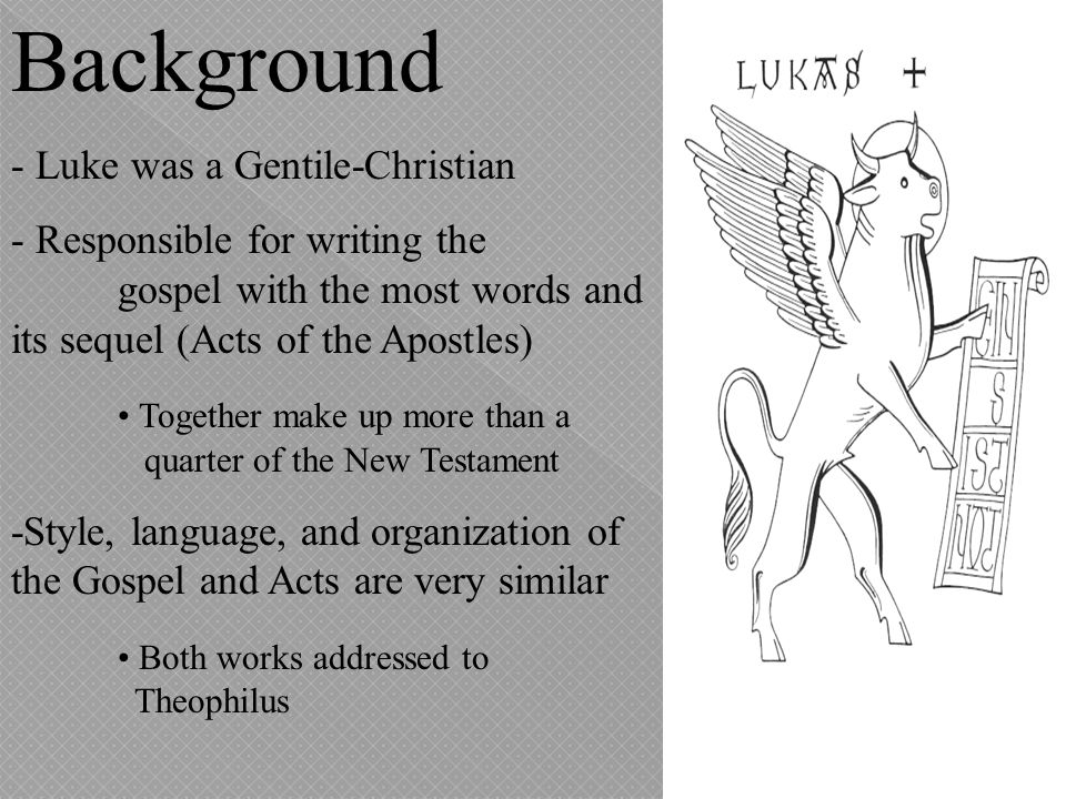 Background - Luke was a Gentile-Christian