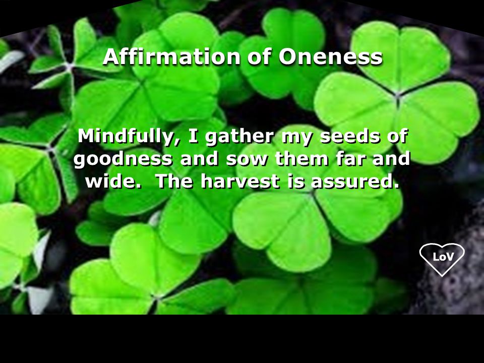 Affirmation of Oneness