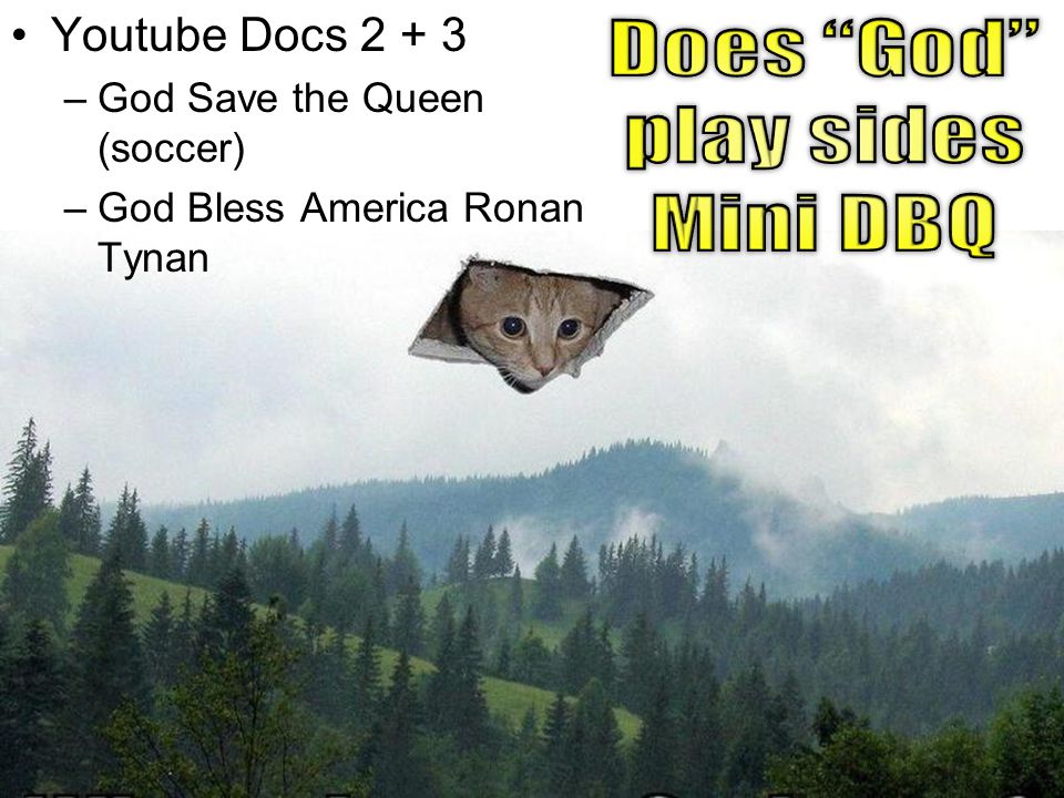 Does God play sides Mini DBQ Youtube Docs 2 + 3