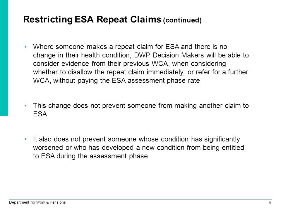 Restricting ESA Repeat Claims (continued)