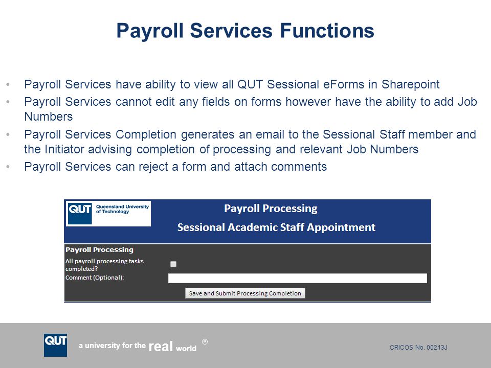 Payroll Services Functions