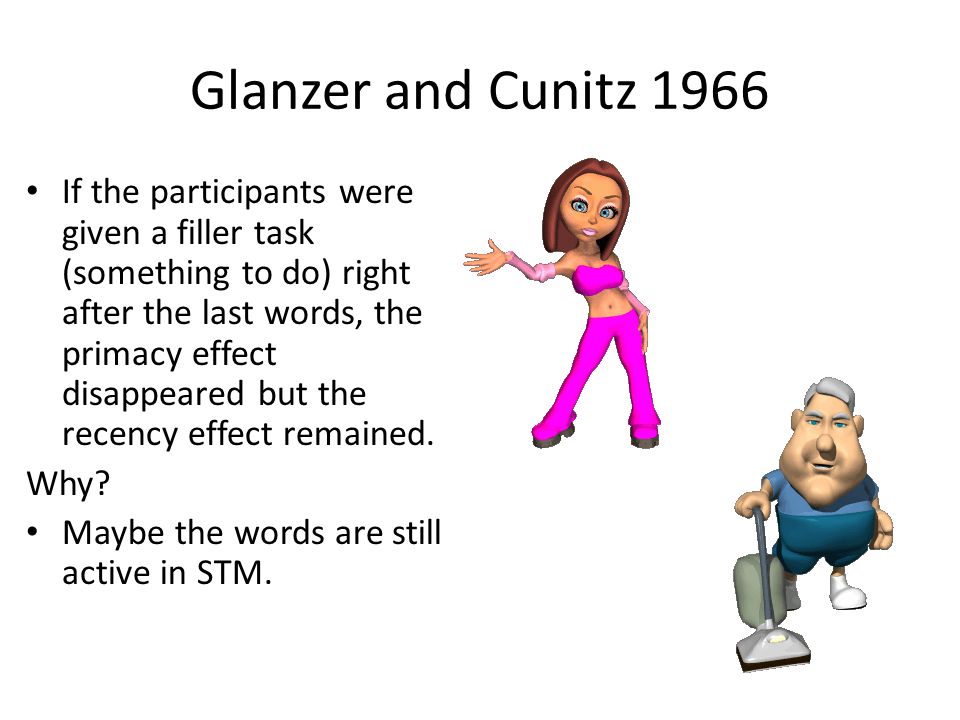 glanzer and cunitz 1966