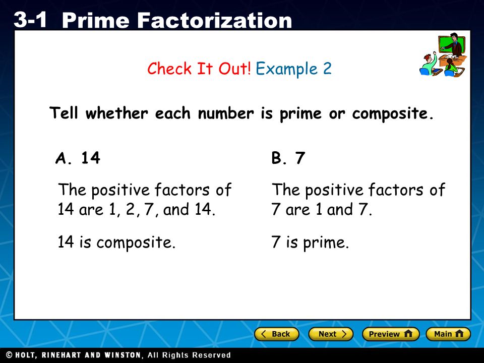 Tell whether each number is prime or composite.