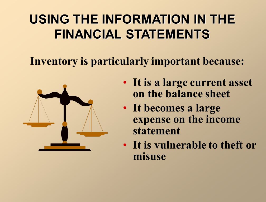USING THE INFORMATION IN THE FINANCIAL STATEMENTS