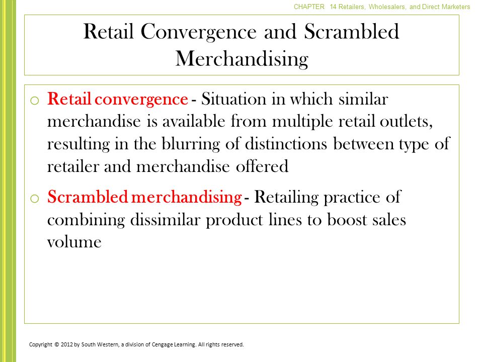 Retail Convergence and Scrambled Merchandising