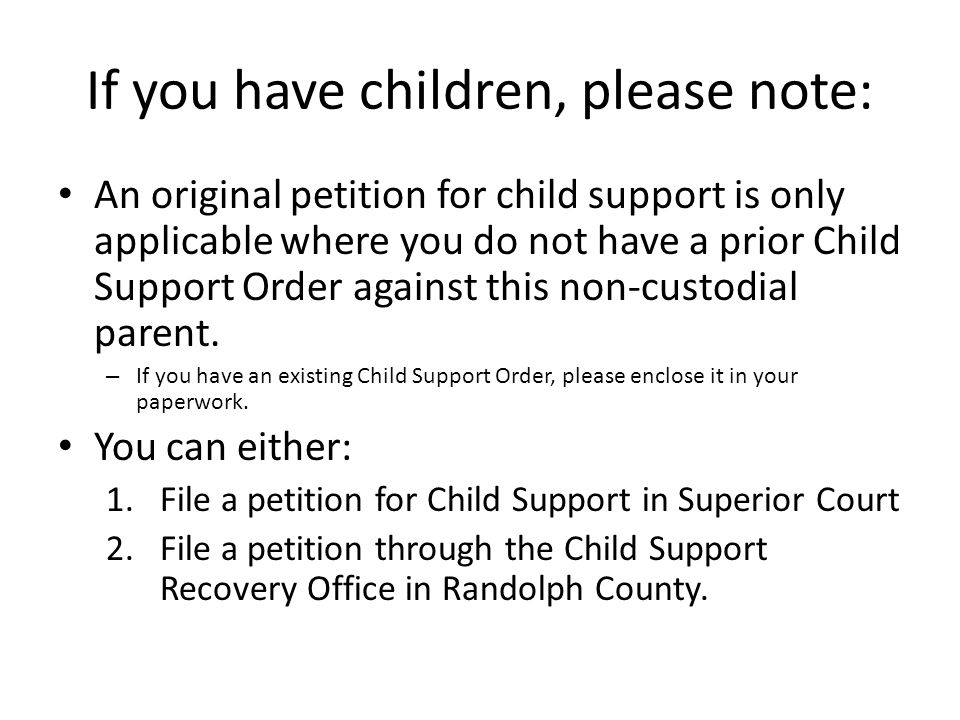 If you have children, please note:
