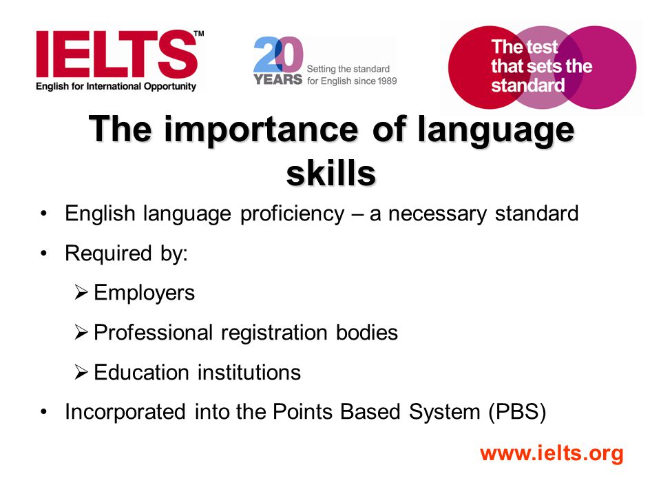 The importance of language skills