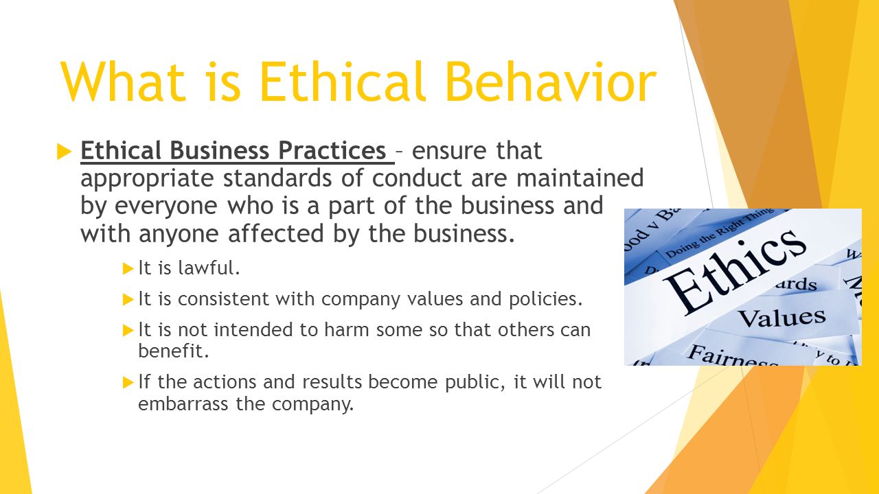 What is Ethical Behavior
