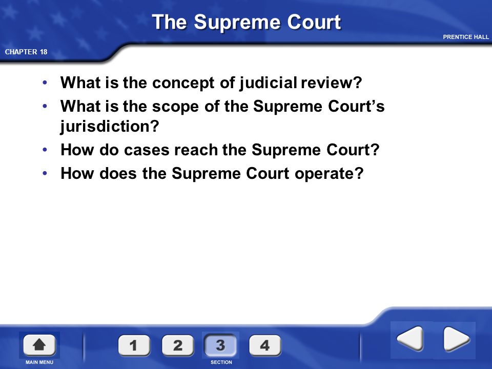 The Supreme Court What is the concept of judicial review