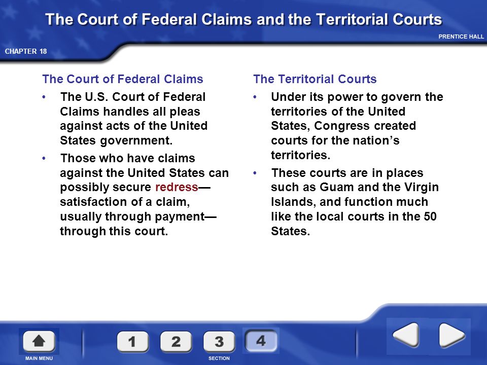 The Court of Federal Claims and the Territorial Courts