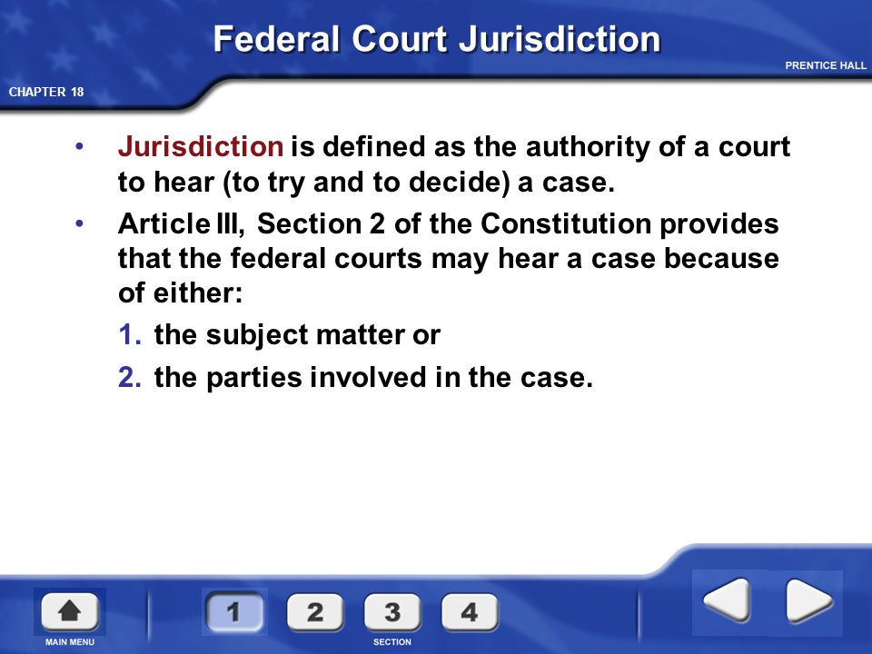 Federal Court Jurisdiction