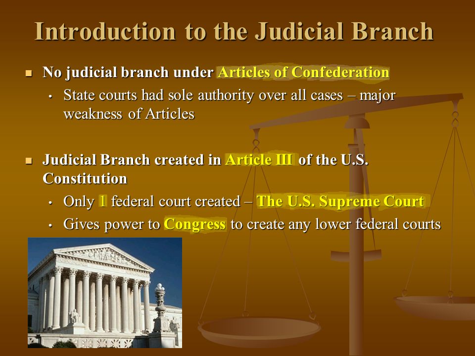 Introduction to the Judicial Branch