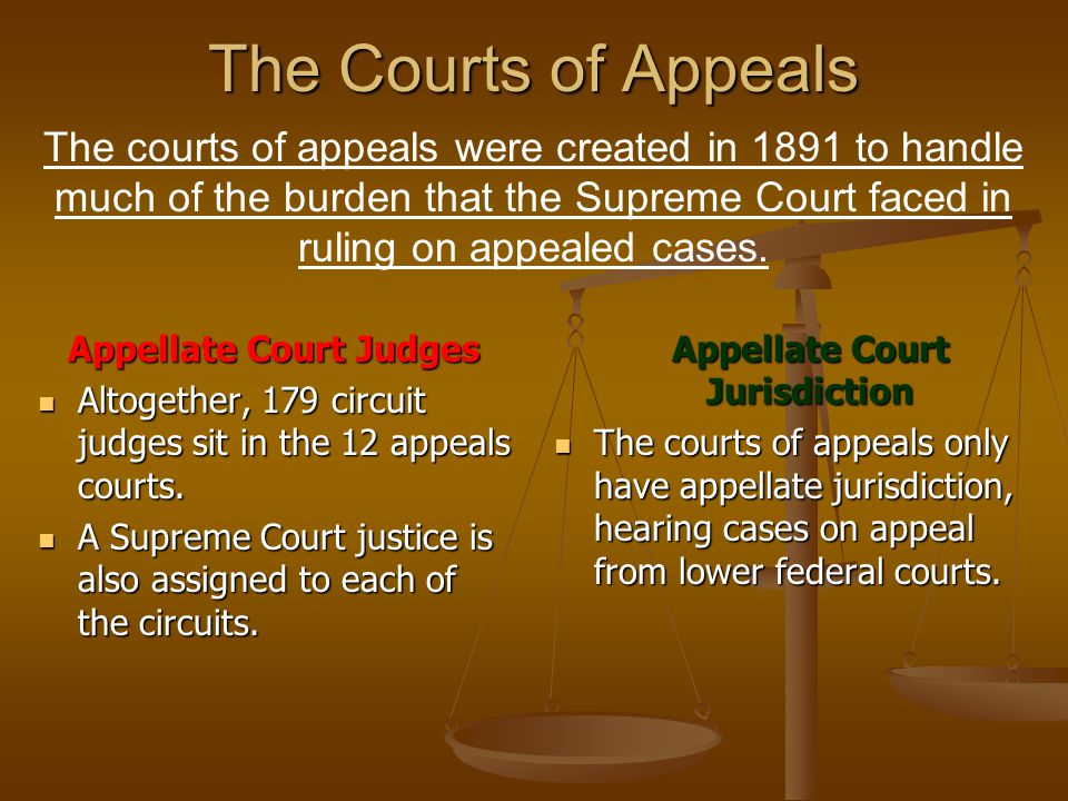 The Courts of Appeals