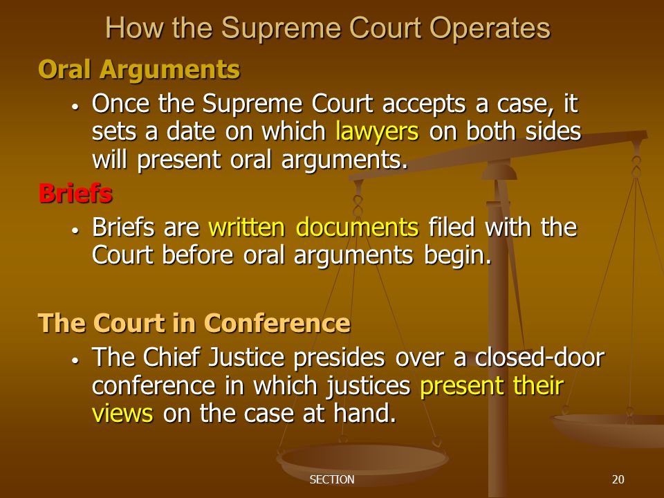 How the Supreme Court Operates