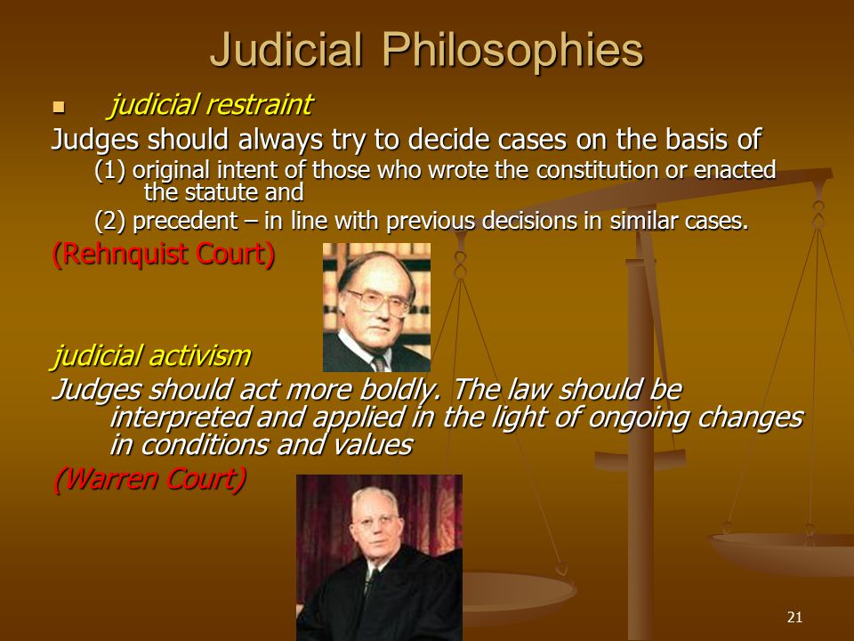 Judicial Philosophies