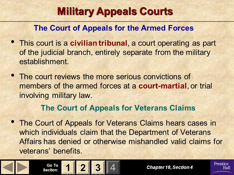 Military Appeals Courts
