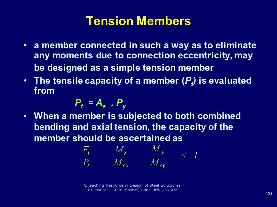 Tension Members