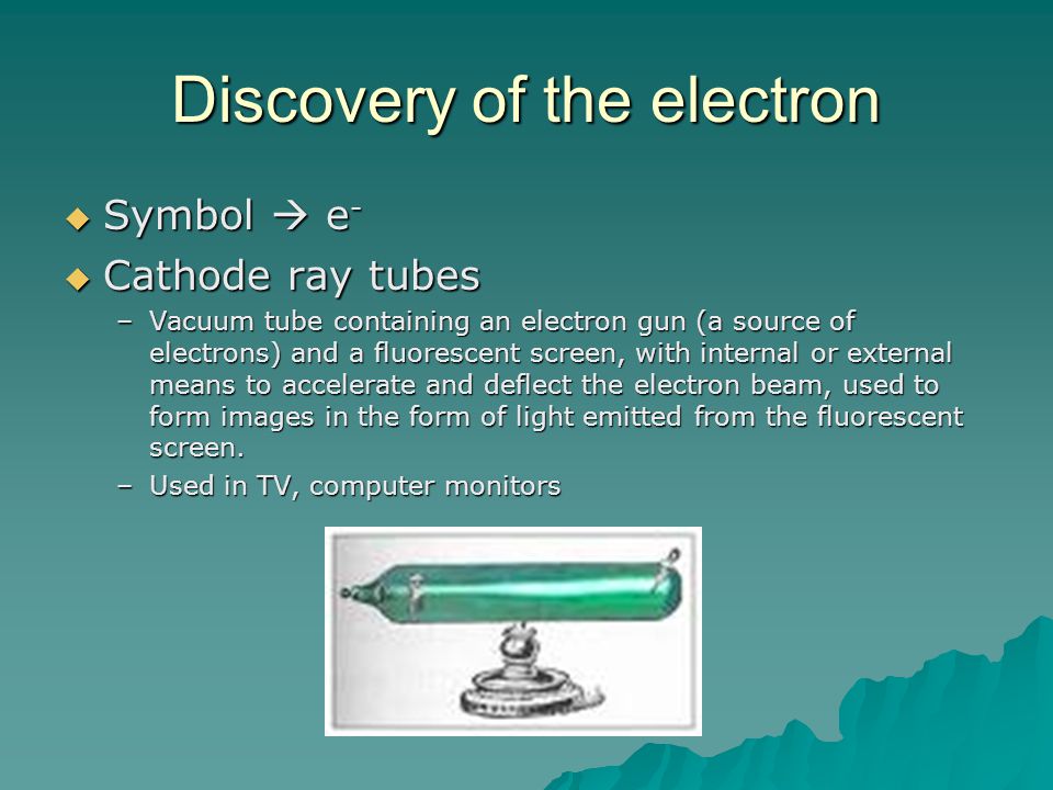 Discovery of the electron