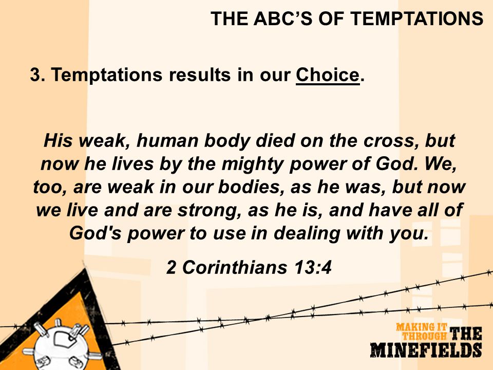 THE ABC’S OF TEMPTATIONS