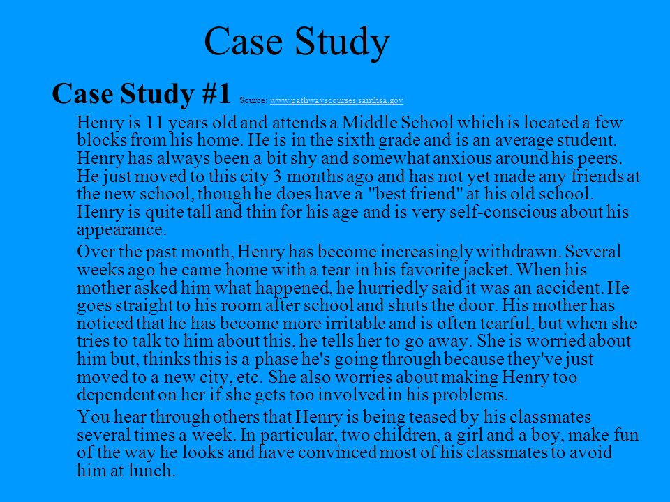 Case Study Case Study #1 Source: