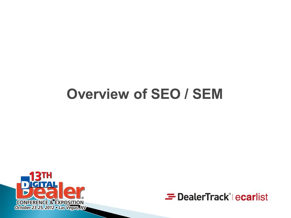 Overview of SEO / SEM