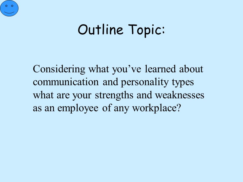 Outline Topic: