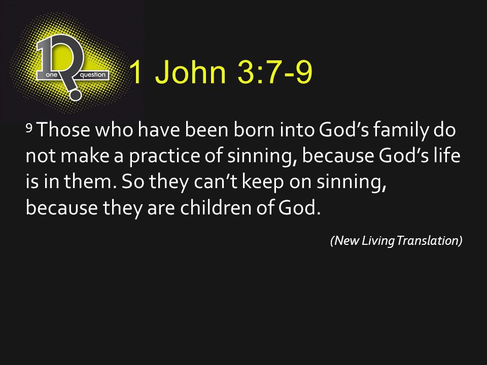 1 John 3:7-9