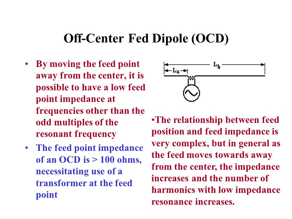 Off-Center Fed Dipole (OCD)