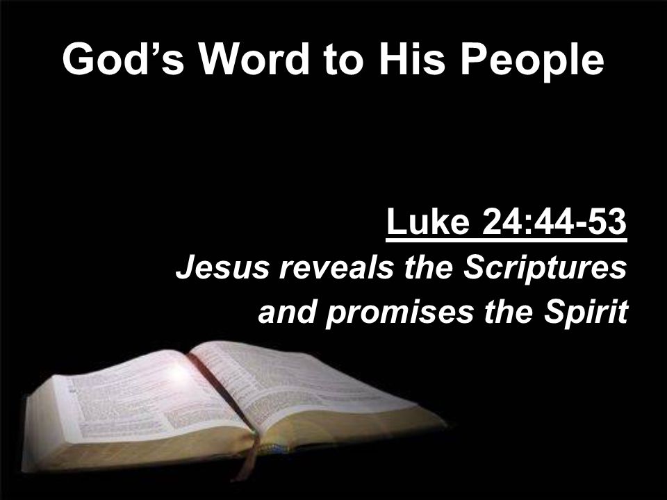 God’s Word to His People