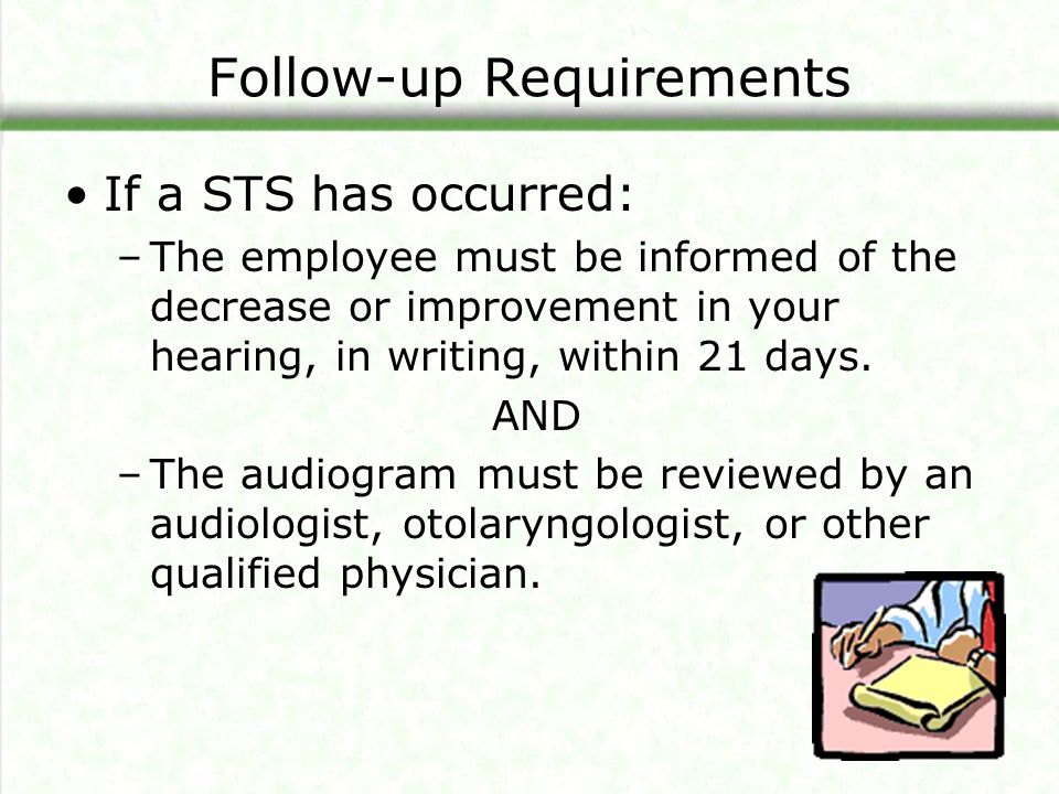 Follow-up Requirements