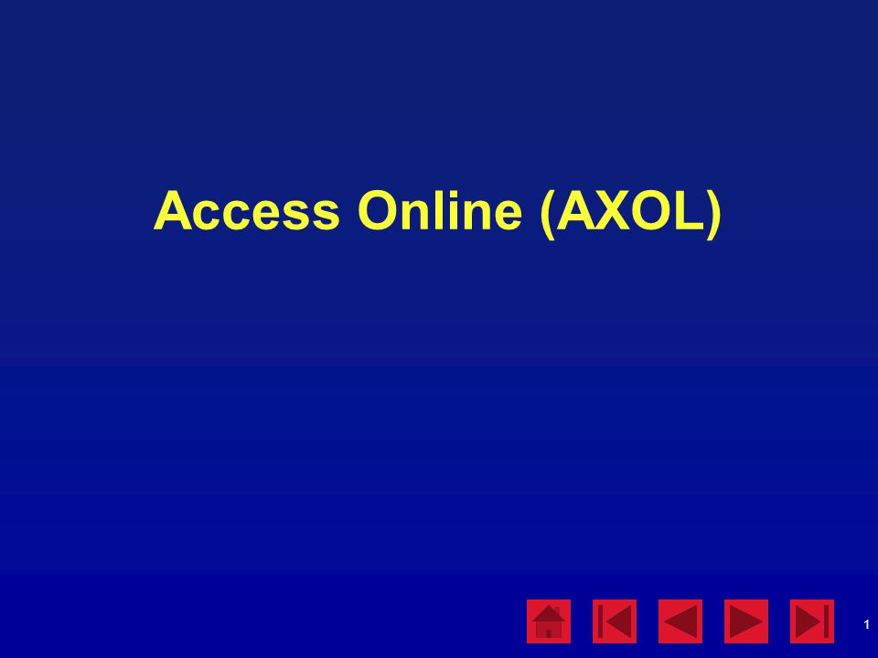 Access Online (AXOL)