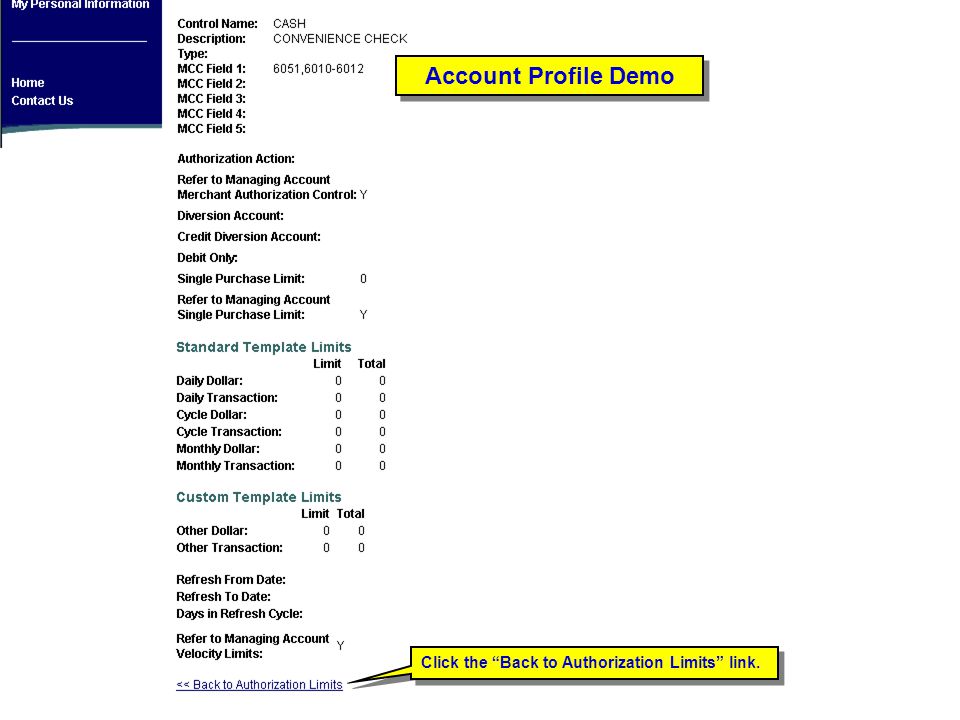 Account Profile Demo Account Profile Demo