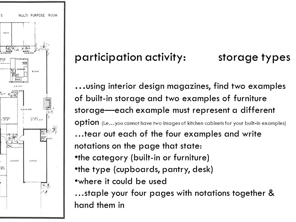 participation activity: storage types