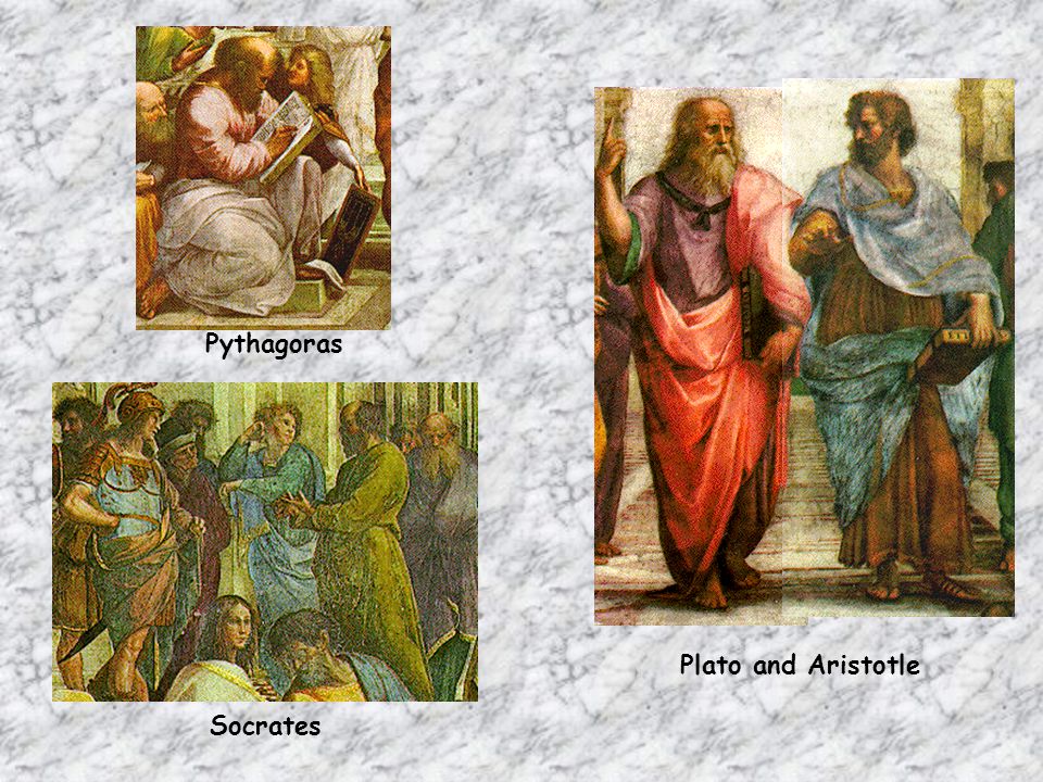 Pythagoras Plato and Aristotle Socrates